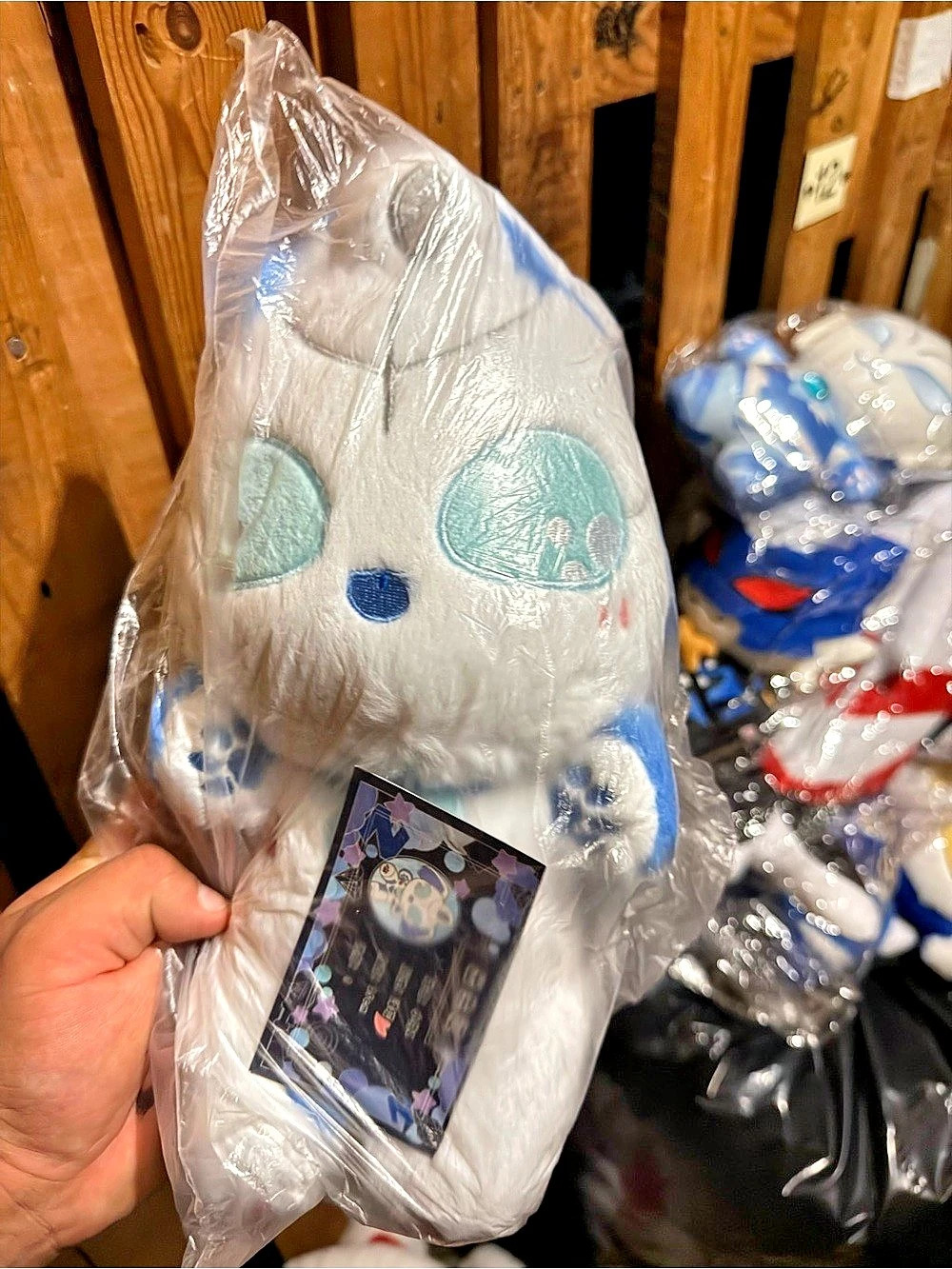 Pokémon Center Alolan Vulpix Poké Plush White & Blue 20 cm original